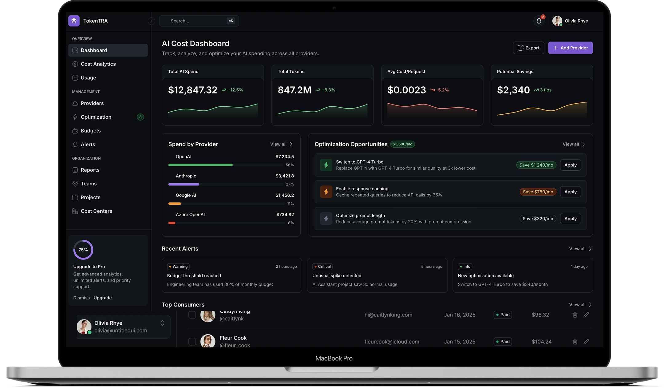 TokenTra Dashboard - Step by step setup